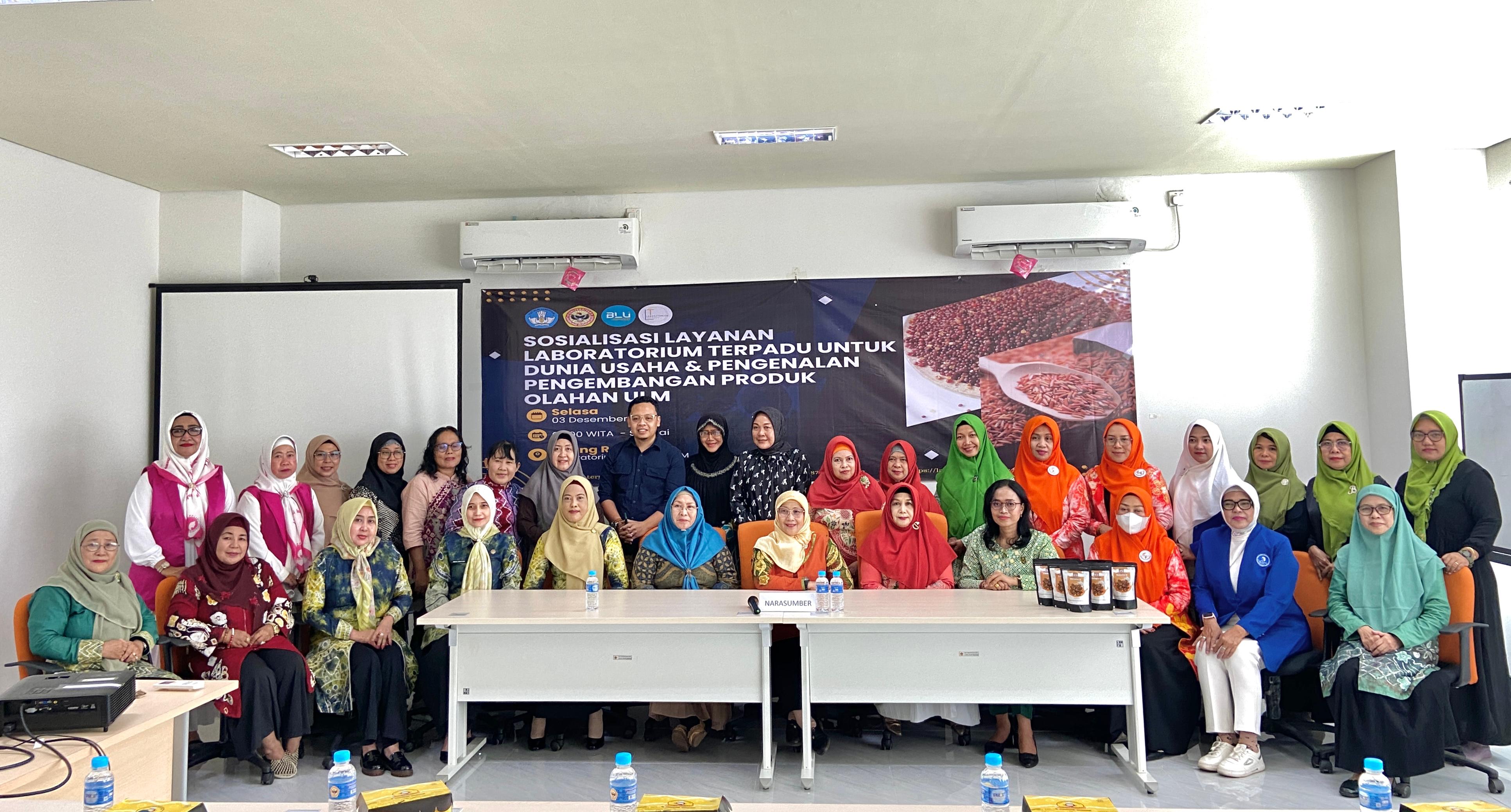 Sosialisasi Layanan Laboratorium Terpadu ULM dan Peluncuran Produk Inovatif "Nymphi" untuk Dunia Usaha